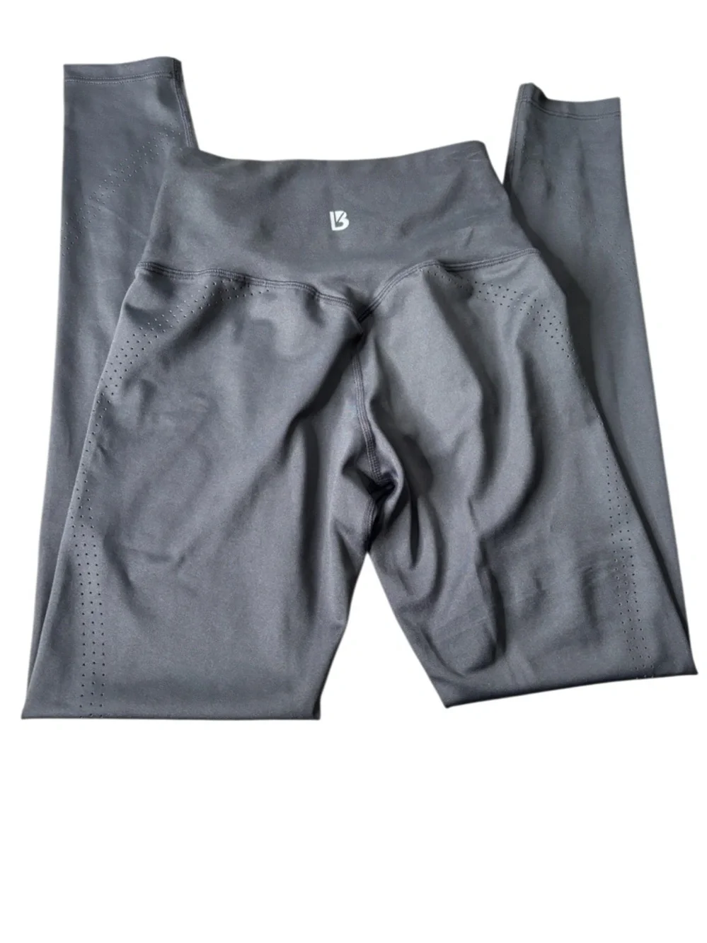 BuffBunny Collection Leggings | Black High Rise Seamless | Perforated Detail | S